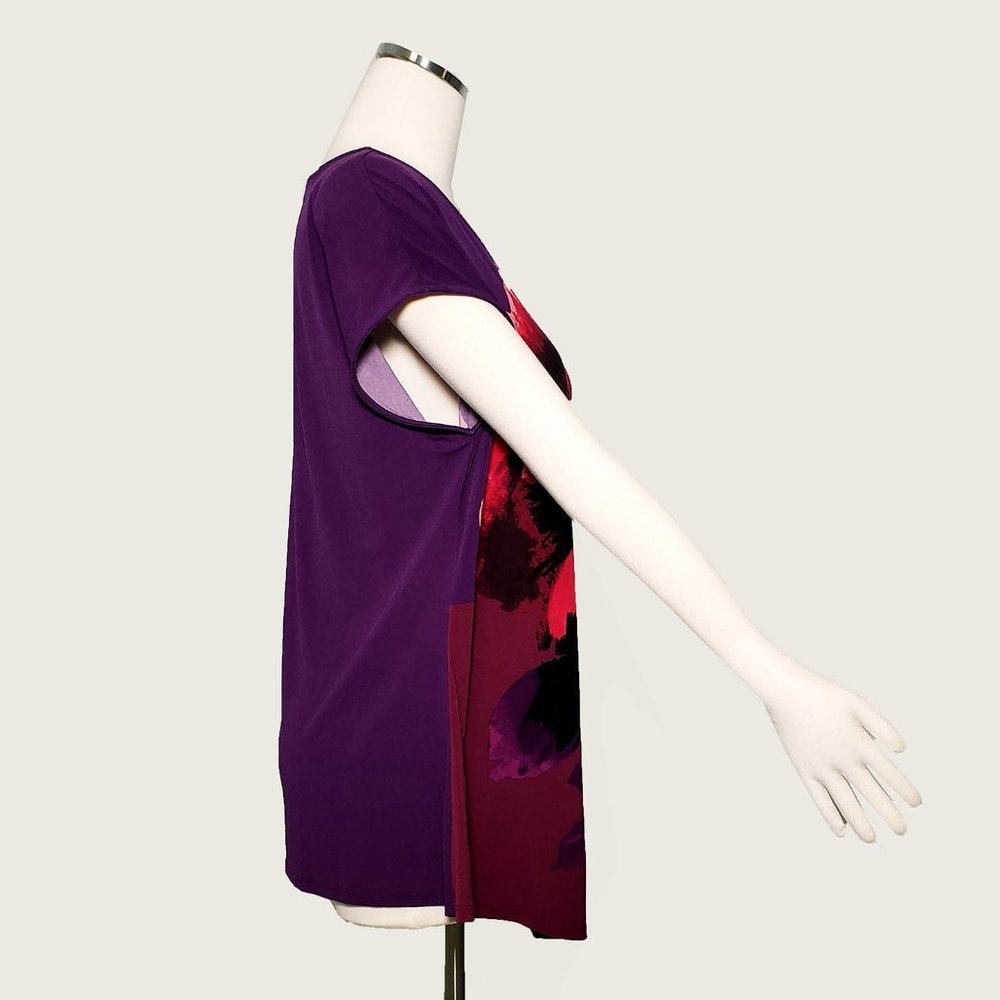 Jacklyn Smith Collection Asymmetric Cinched Top NWOT - Picture 4 of 9
